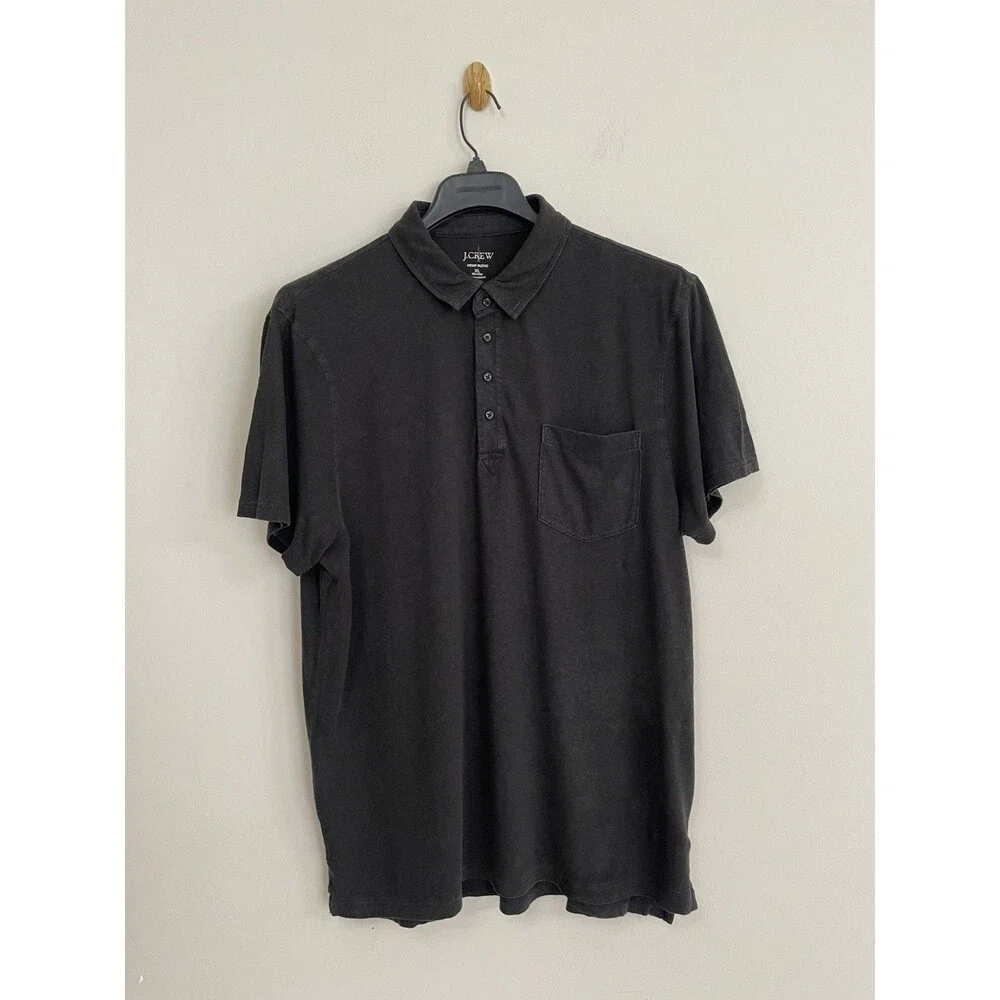 J.Crew Hemp-organic cotton blend polo shirt Short Sleeve NWT Size XL